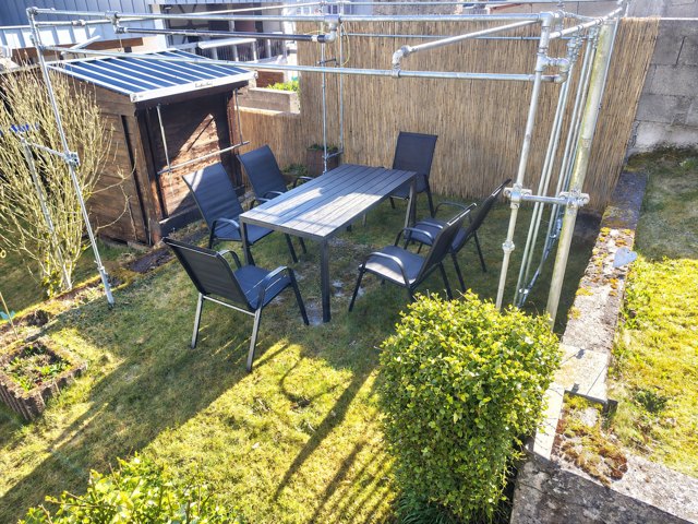 Eingez&auml;unter Garten am Ferienhaus 15