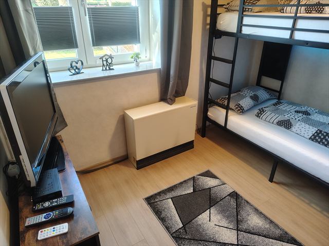 Kinderzimmer mit Etagenbett im Ferienhaus 2