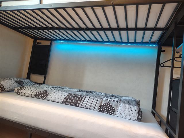 Kinderzimmer mit Etagenbett im Ferienhaus 6