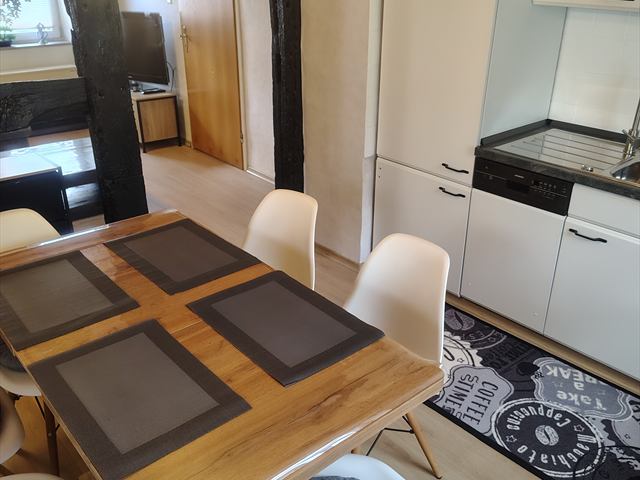 Küche und Essbereich im Ferienhaus 10