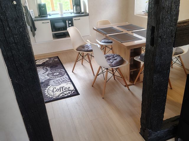 Küche und Essbereich im Ferienhaus 2